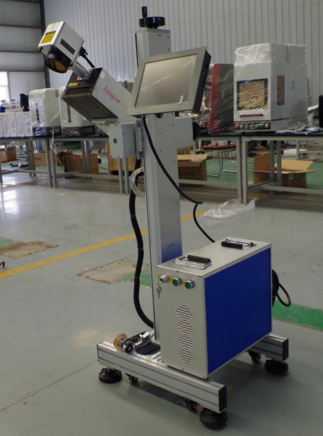 Machine de marquage d'imprimante laser UV volante 3W 5W pour le marquage des emballages alimentaires PET PP, marqueur laser de code à barres Qr Code