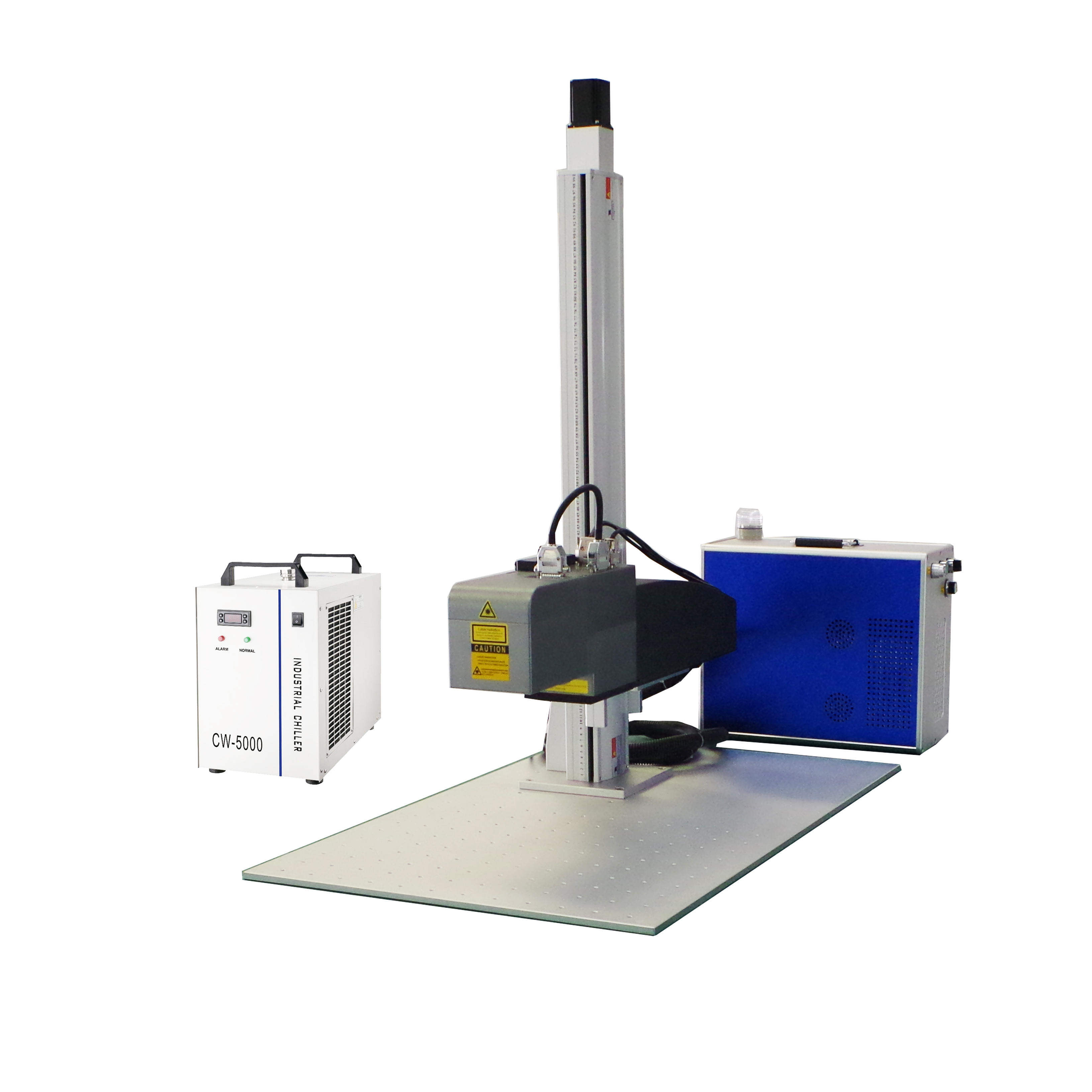 Machine de gravure de marquage laser à fibre de mise au point dynamique de super précision 3D avec mise au point automatique