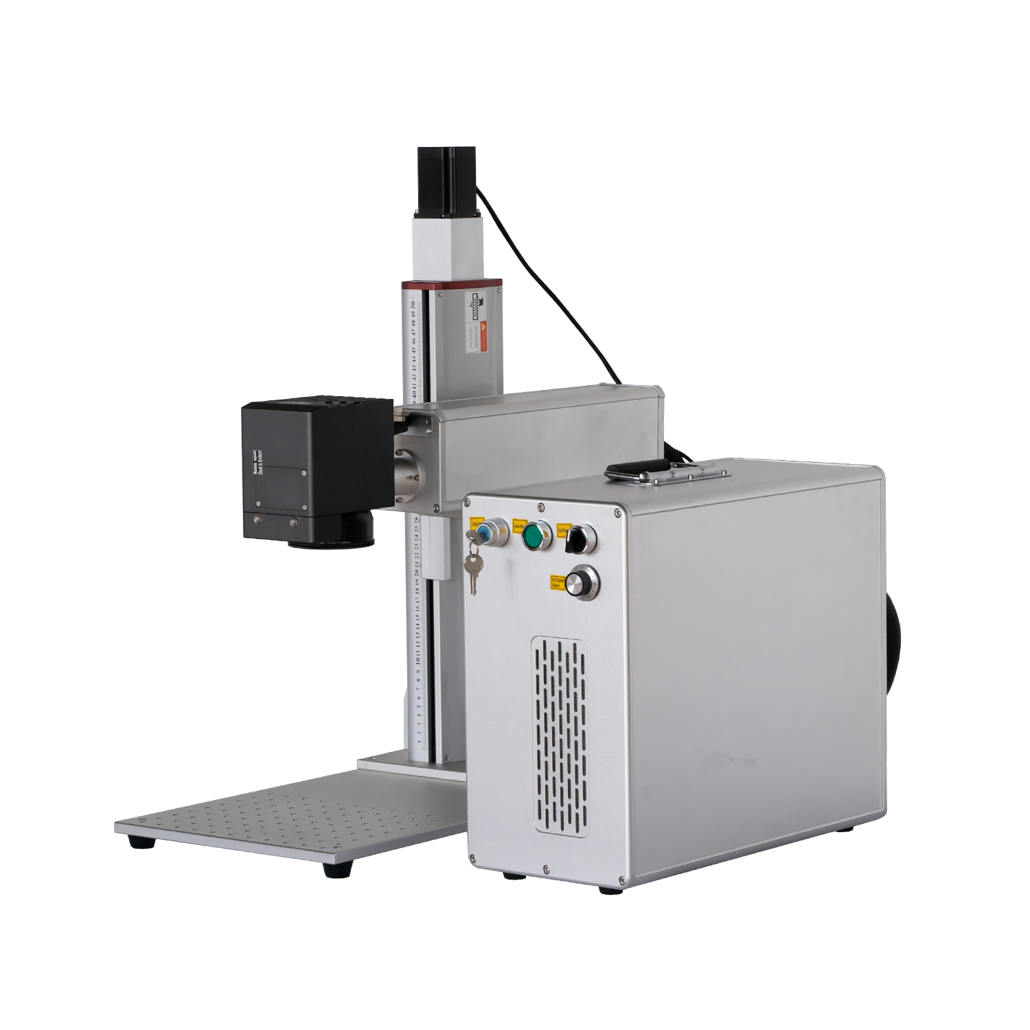 Nouvelle machine de découpe de marquage de gravure laser à fibre d'affichage de positionnement et d'arrière-plan de caméra pour le plastique en métal