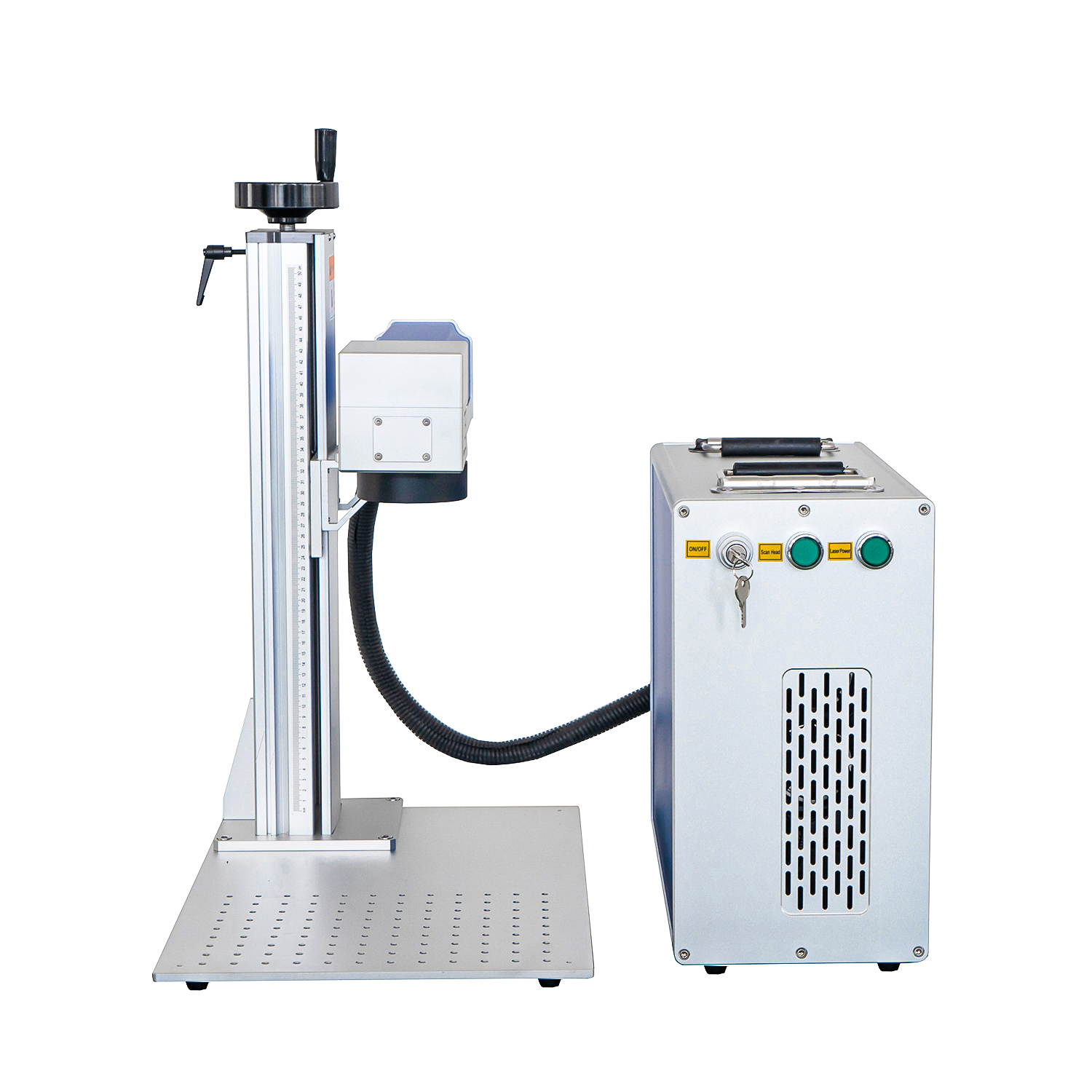 Machine de marquage de fibre Machine de marquage laser et machine de gravure laser Mopa 100W JPT Couleur 60W 30W 50W