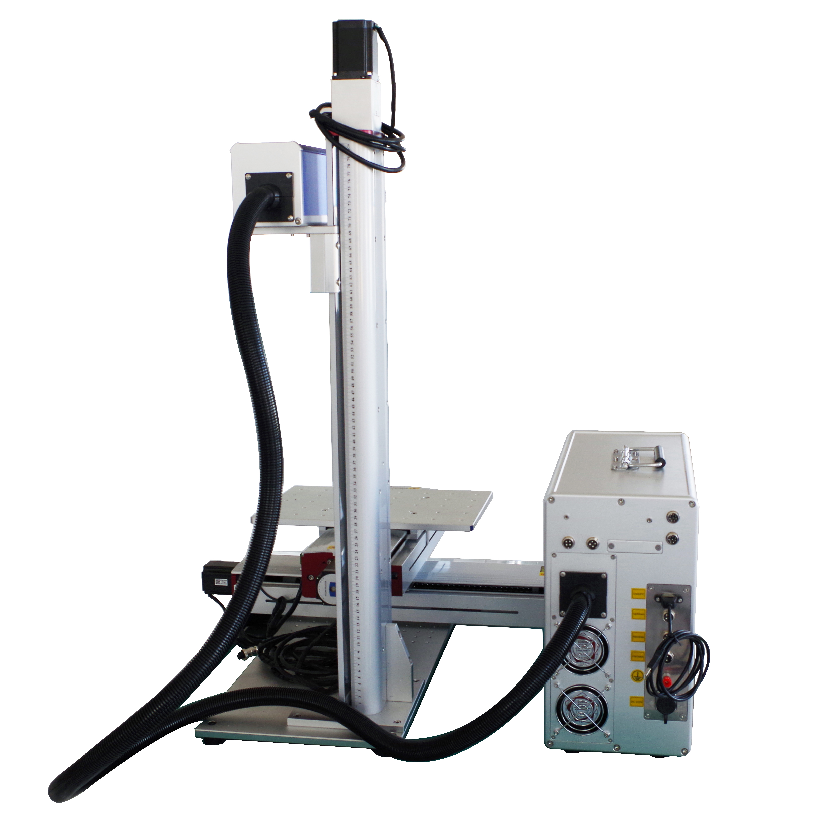 Machine de marquage laser à fibre Couture de marquage de grande surface avec table motorisée XY