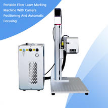 JPT M6 Mopa Portable Mini machine de marquage laser à fibre fendue 30W avec mise au point automatique et position de caméra cyclope