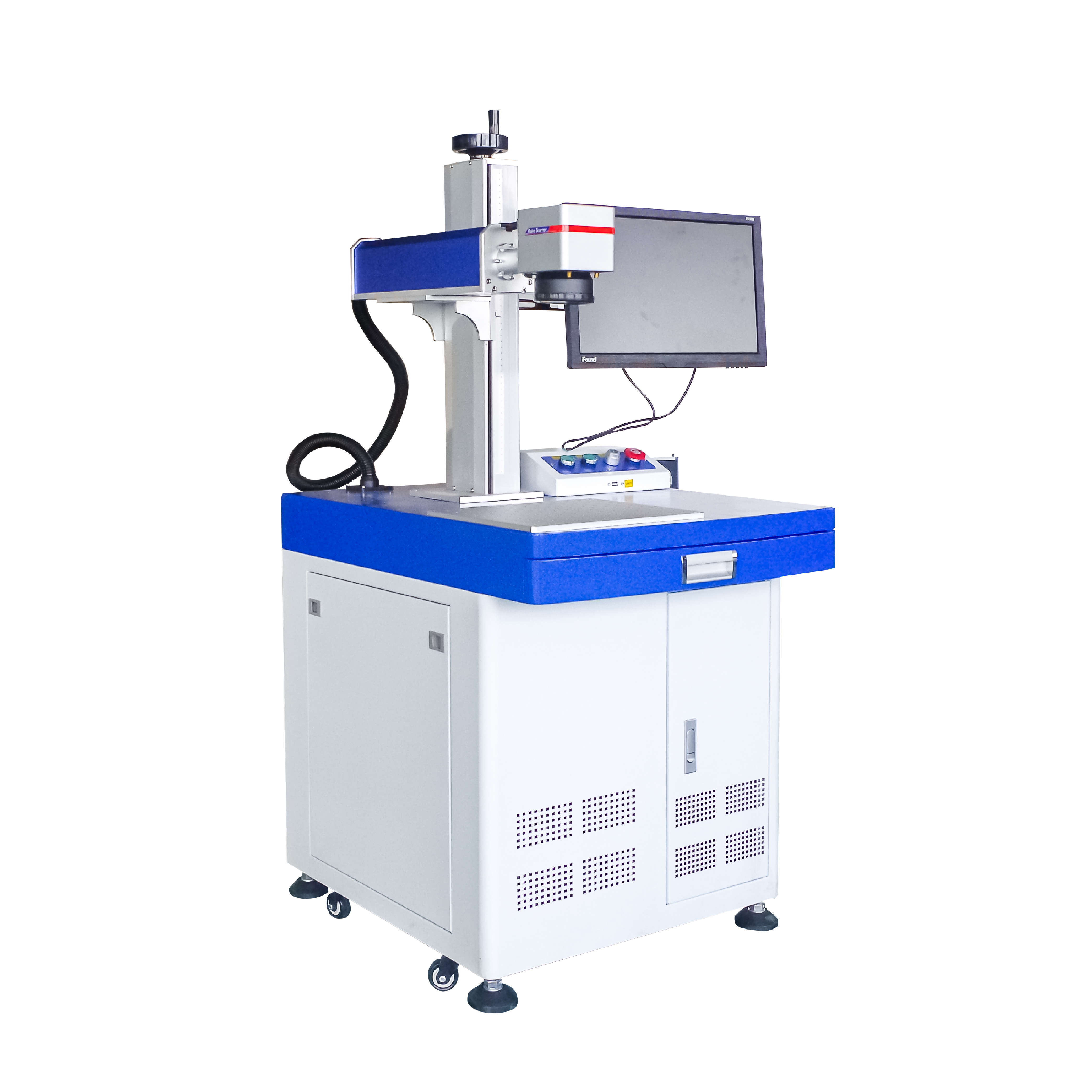 Machine de gravure laser en métal Machine de marquage laser à fibre de couleur intelligente en métal 20w 30w 50w